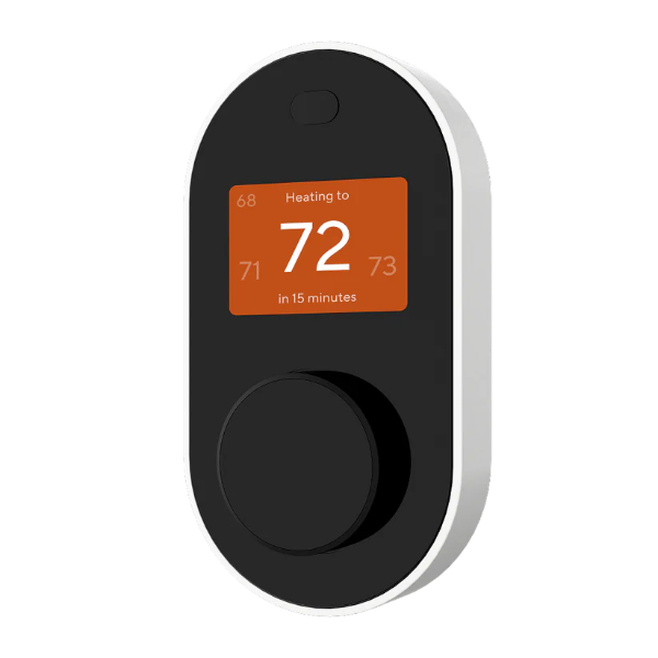 Wyze Smart Thermostat with black face and white dial